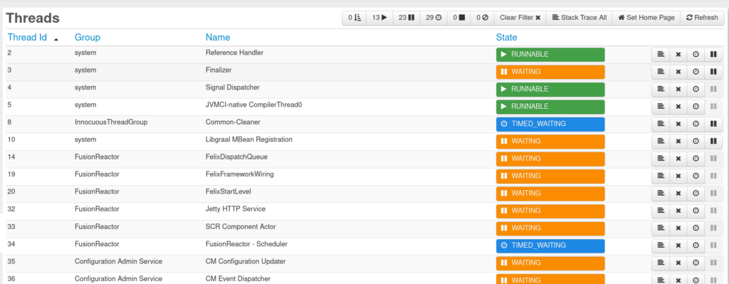 Comparing jstack and jcmd with FusionReactor, Alternatives to jstack and jcmd